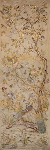 An Embroidery of Bird and Flower