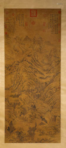 A Chinese Scroll Painting by Huang Gong Wang