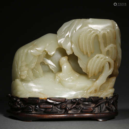 A CARVED JADE GROUP
