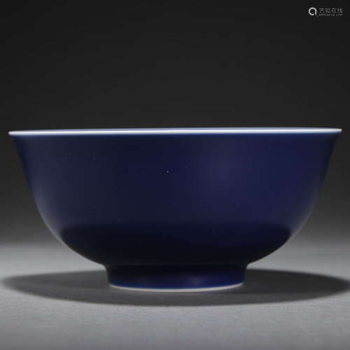 A BLUE-GLAZED BOWL