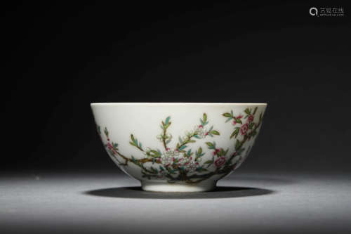 A Famille Rose Flower Bowl