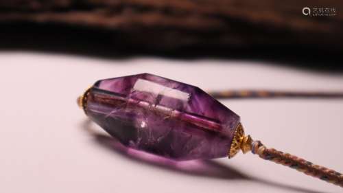 明 紫水晶勒子