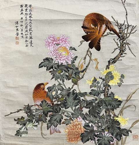 马晋 花鸟图