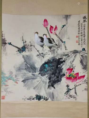 金鸿钧 花鸟图立轴