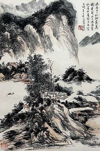 黄宾虹 山水图