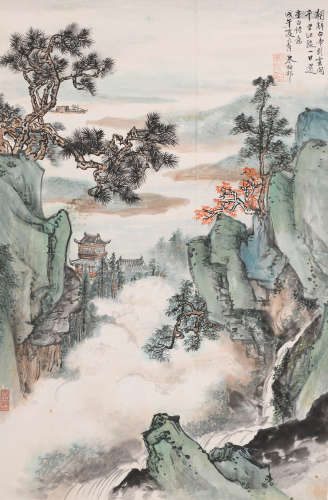 朱梅邨 (1911-1993) 山水
