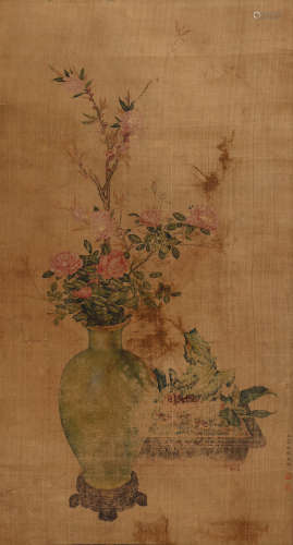 蒋廷锡 (1669-1732) 瓶花图