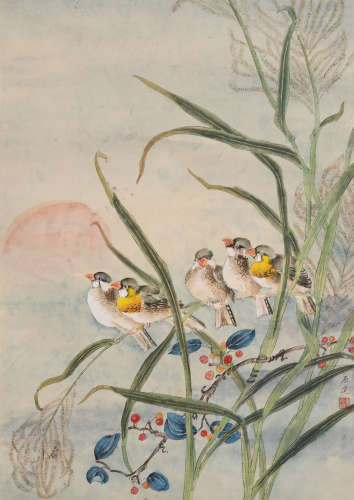 唐原道 (1910-2003) 花鸟