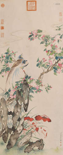 汪承霈 (？-1805) 灵芝献寿