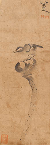 八大山人 (1626-1705) 荷花小鸟