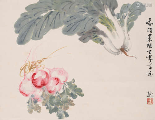 柳君然 (1901-1987) 蔬果图