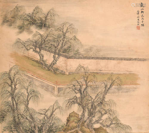 顾西津 (1865-1930) 龙池柳色