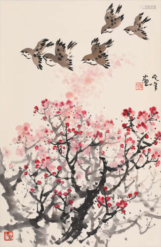 孙其峰 (1920-2023) 桃花飞禽