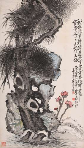 吴昌硕 (1844-1927) 松柏长春