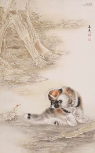 米春茂 (b.1938) 猫趣图