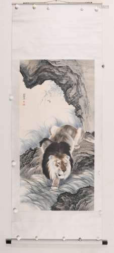 刘奎龄 (1885-1967) 狮子