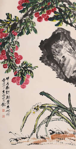 朱屺瞻 (1892-1996) 水仙荔枝