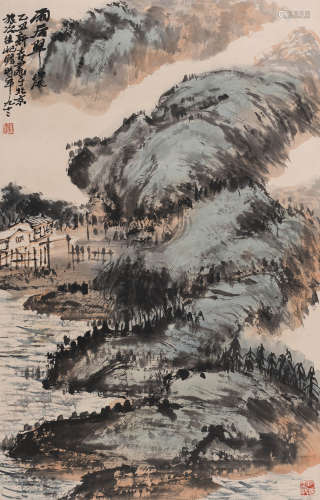 朱屺瞻 (1892-1996) 雨后翠岚