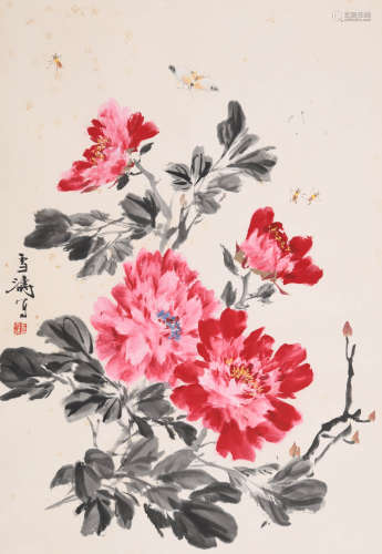 王雪涛 (1903-1983) 牡丹蝴蝶