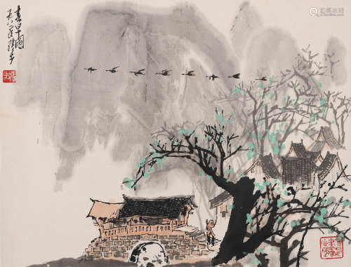 张步 (b.1934) 春早图