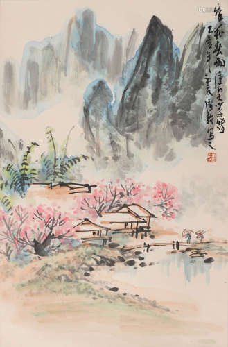 庐乾 (b.1943) 杏花春雨