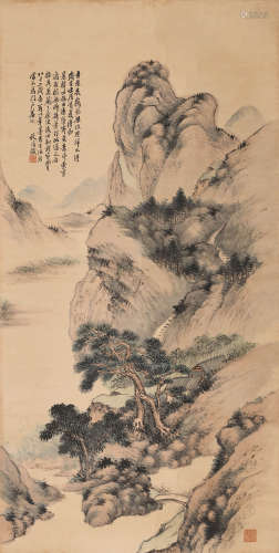 郑文焯 (1856-1918) 溪山擁翠图