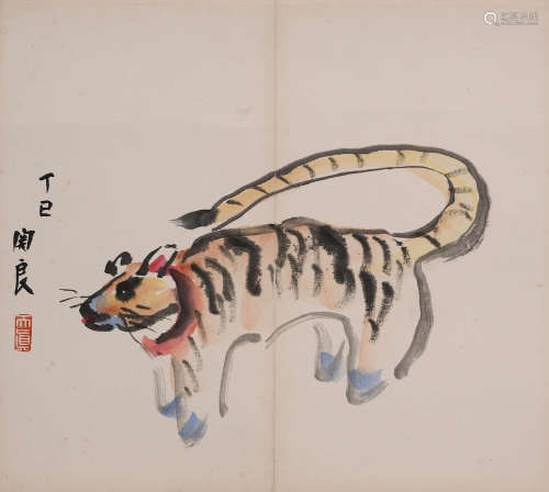 关良 (1900-1986) 老虎