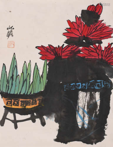 朱屺瞻 (1892-1996) 双清图