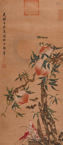 慈禧 (1835-1908) 灵芝献寿