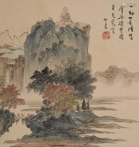溥儒 (1896-1963) 礼佛图