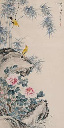 郑慕康 (1901-1982) 花鸟