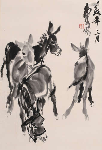 黄胄 (1925-1997) 驴