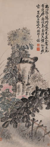 赵之谦 (1829-1884) 菊石图