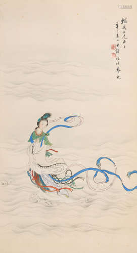 黄君璧 (1889-1991) 天女散花