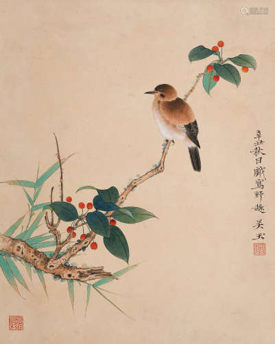 吴灏 (1930-2017) 花鸟