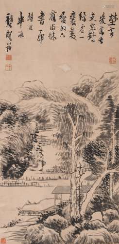 龚贤 (1618-1689) 山水