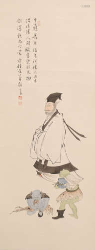 溥儒 (1896-1963) 钟馗小鬼