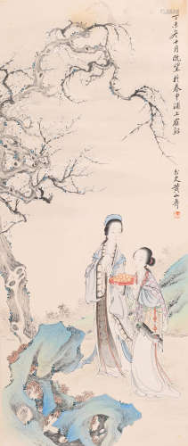 黄山寿 (1855-1919) 仕女