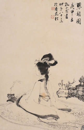 孔小瑜 (1889-1984) 琴韵图