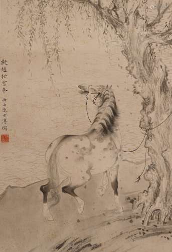 溥儒 (1896-1963) 马