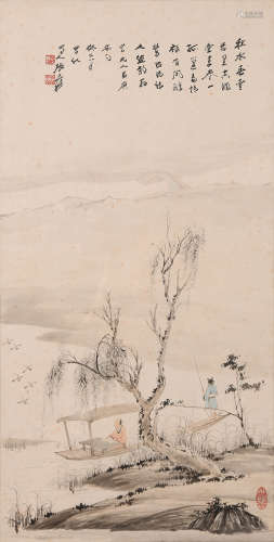 张大千 (1899-1983) 秋水春雪