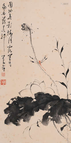 溥儒 (1896-1963) 荷花