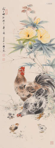 颜伯龙 (1898-1955) 群鸡