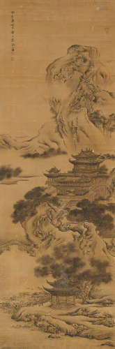 袁江 (1662-1735) 仙山楼阁