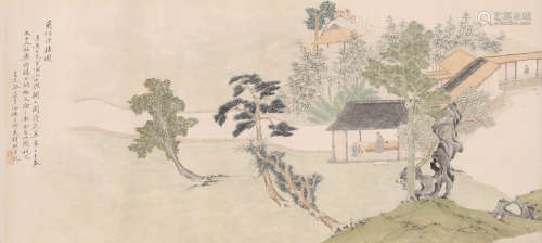 钱杜 (1764-1845) 兰陵侍膳图