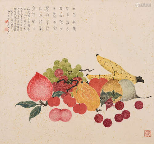 丁辅之 (1879-1949) 瓜果