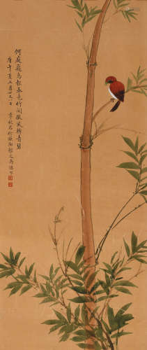 李秋君 (1899-1973) 竹叶小鸟
