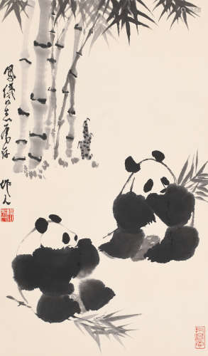 吴作人 (1908-1997) 熊猫