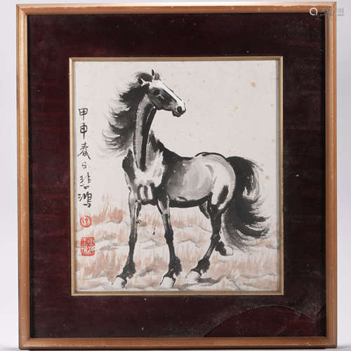 徐悲鸿画框