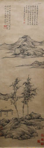 云林生山水立轴